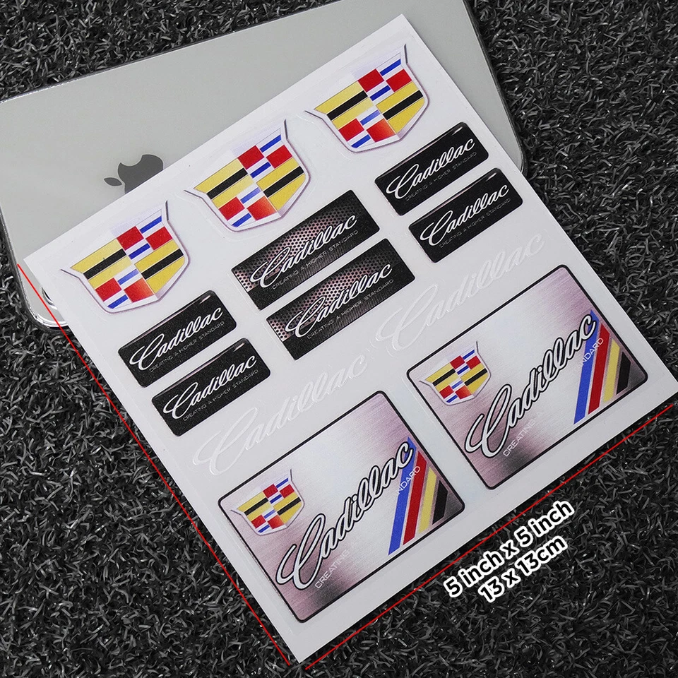 For Cadillac Performance Sport Car Sticker 3D Decal Logo Stripe Decoration Gift Foto 2 de 3