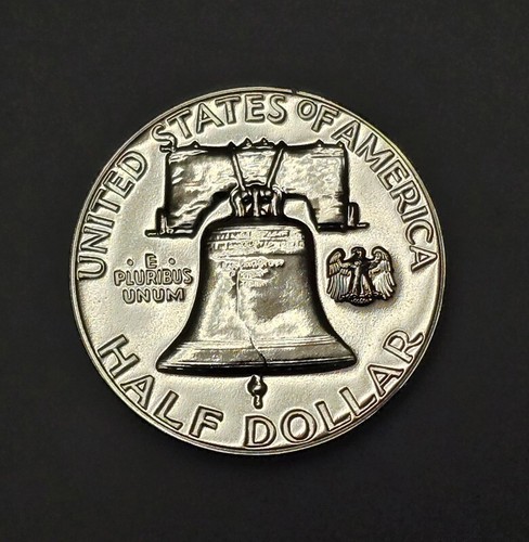 1957-P Gem Proof Uncirculated Franklin Silver Half Dollar C - Picture 3 of 4