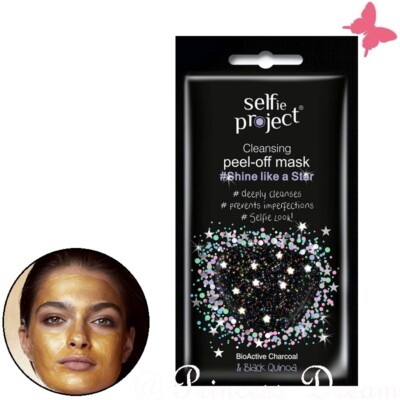 Glitter Peel Off Maske Black Reinigende Peeling Maske Shine like a Star Glitzer