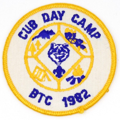 MINT Vintage 1982 Cub Day Camp Buffalo Trace Council Patch Indiana Boy Scouts