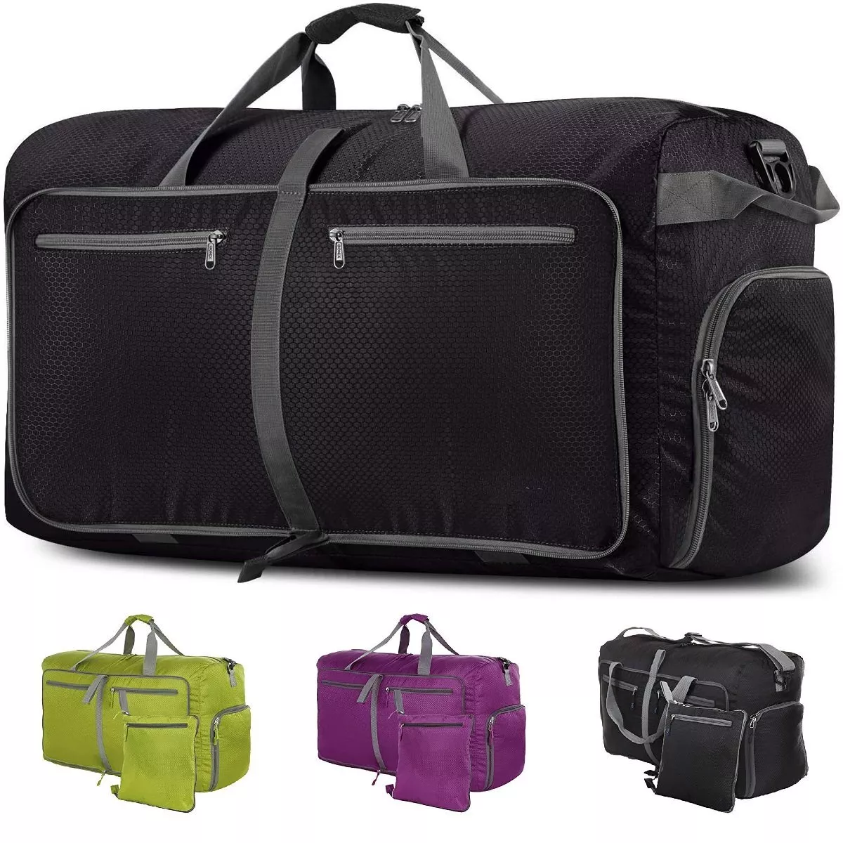 70L Unisex Large Duffle Bag Travel Luggage Gym Bag Waterproof