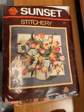 Sunset Stitchery Tulip Bouquet Kit  2301 In original packaging