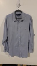 RALPH LAUREN YARMOUTH 17 1/2 - 35 Polo Pony Long Sleeve Button Front Shirt