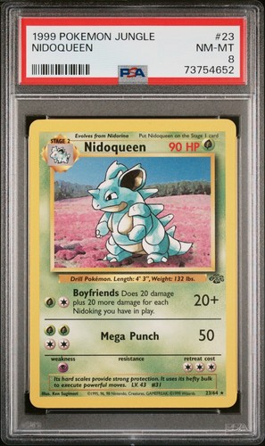 Nidoqueen (Unlimited) graded PSA 8 for sale on eBay