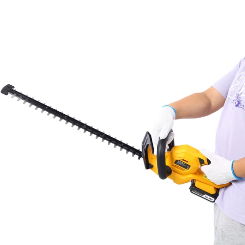 20V Cordless Hedge Trimmer 22 Inch Steel Blade Reduced Vibration With Battery - Picture 4 of 17