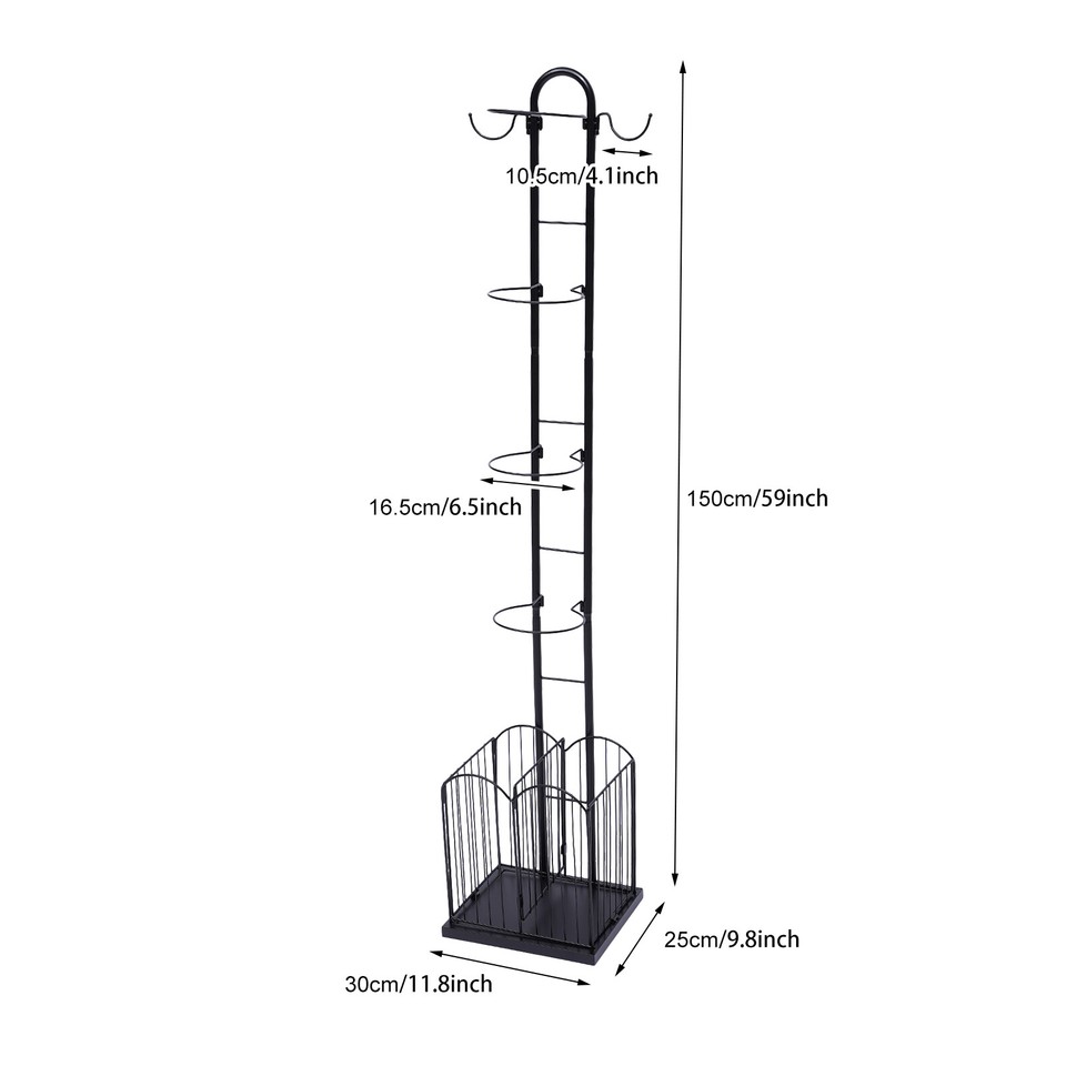 4Tier Sports Equipment Storage Rack Garage Ball Sports Equipment