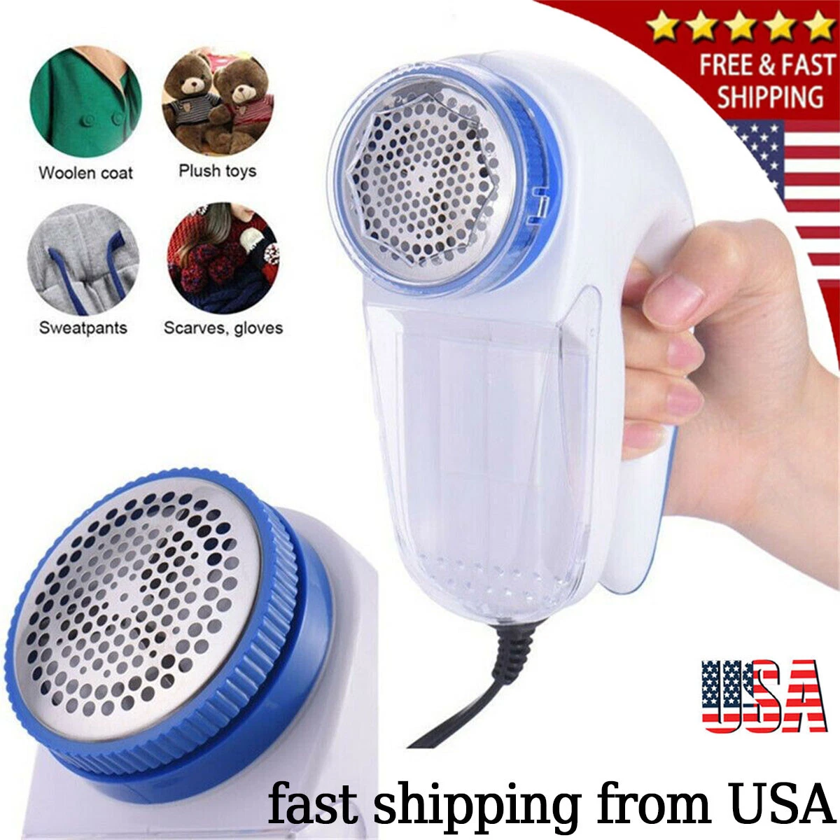 Lint Pill Fluff Fuzz Remover Shaver Electric Clothes Fabrics