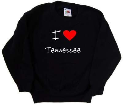 I Love Heart Tennessee Kinder Sweatshirt