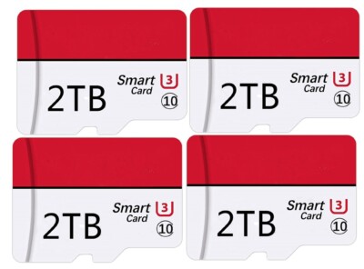 2TB For Micro SD Card Class 10 High Speed SDXC Memory Card For Phone Camera  LOT