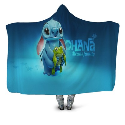 lilo and stitch hooded blanket