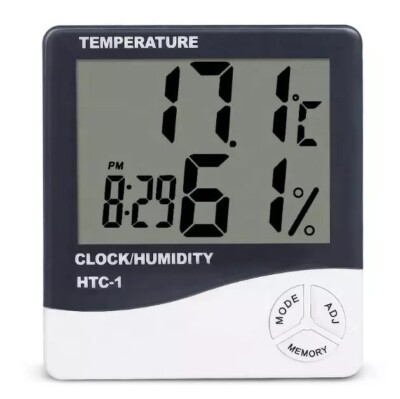 HTC1 Mini Wetterstation Thermometer Hygrometer Zeit Temperatur Luftfeuchtigkeit