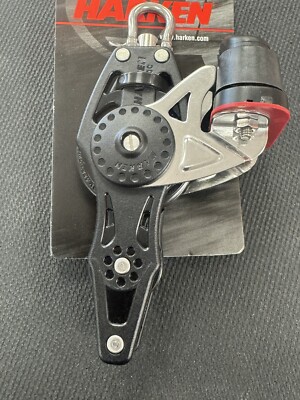 Harken 2658 - 40 mm Carbo Fiddle Block - Swivel, Becket, Cam Cleat **NEW**