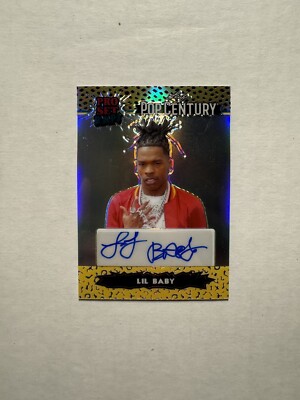 Lil Baby 2023 Leaf Pop Century Gold Prizm Pro Set Raps Auto