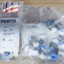 10PCS New Festo QS-1/4-6 153003 Straight Union Fitting