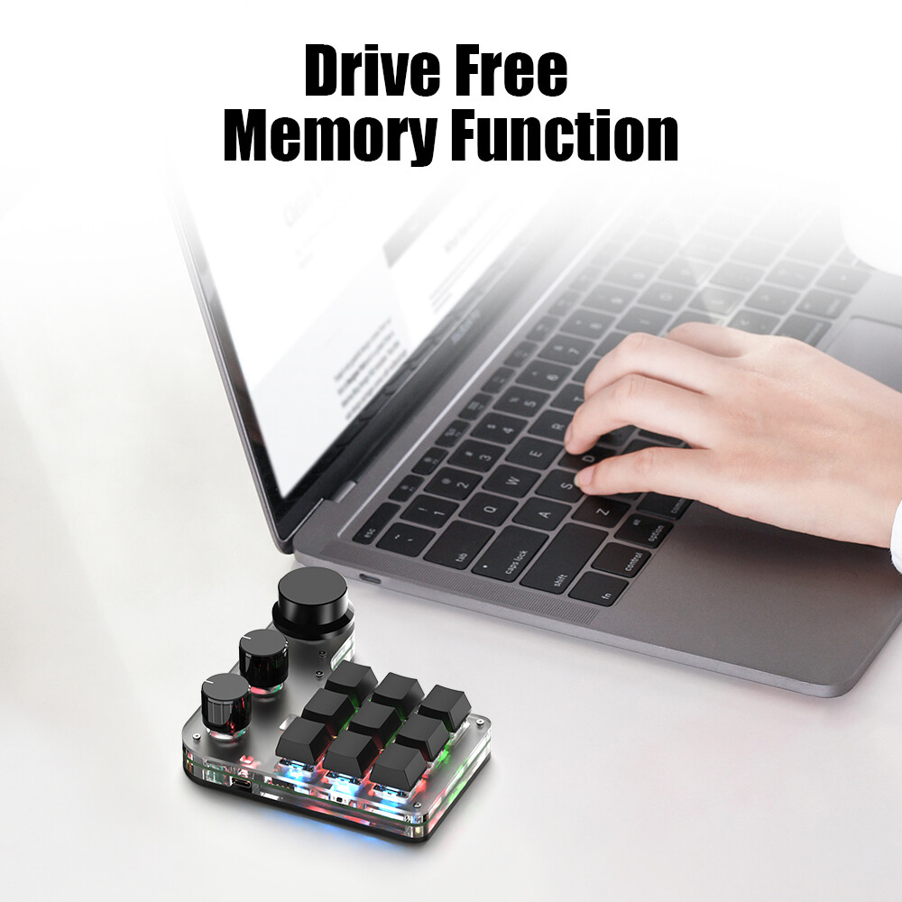 Universal 3 Knob 9 Key Multifunctional Mechanical Keyboard Clip