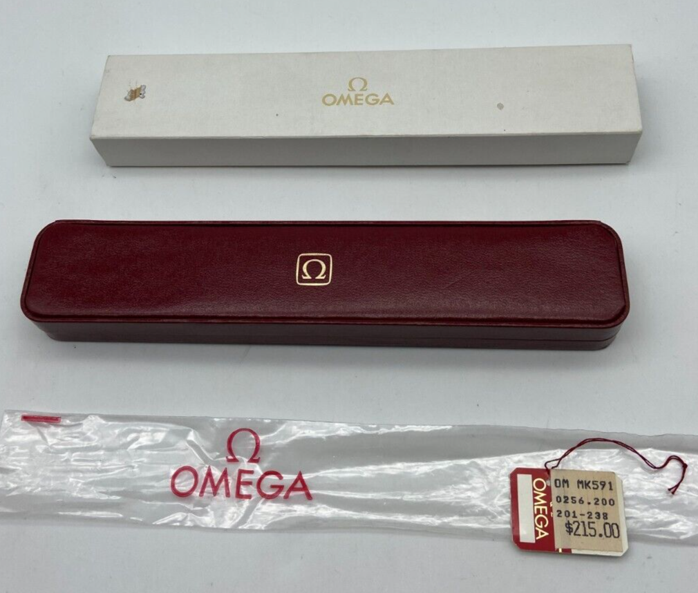 GENUINE OMEGA Red Watch Box Case vintage #1548 | eBay