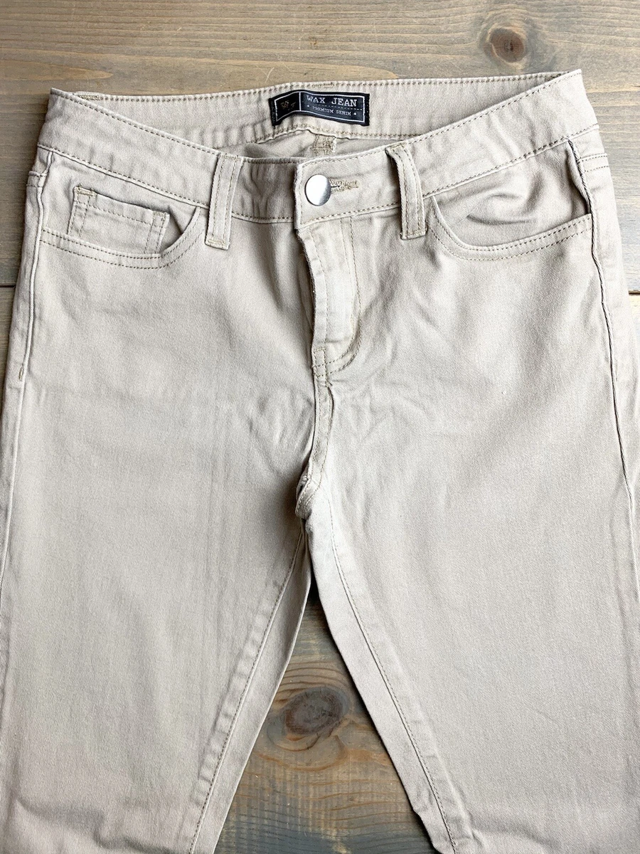 White 2025 waxed jeans