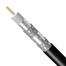300' QUAD SHIELD RG6 Coaxial Cable 3GHz CATV OTA Satellite COAX UL ETL CL2 RATED