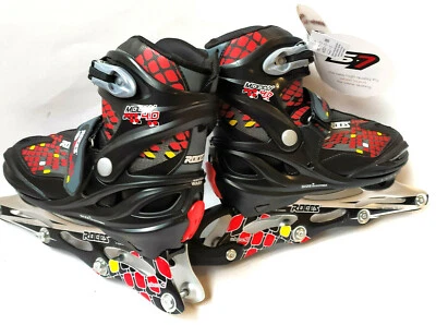 Roces Moody 4.0 Boy Jungen Fitness Inline Skates Gr.30-35 verstellbar ohne Rolle