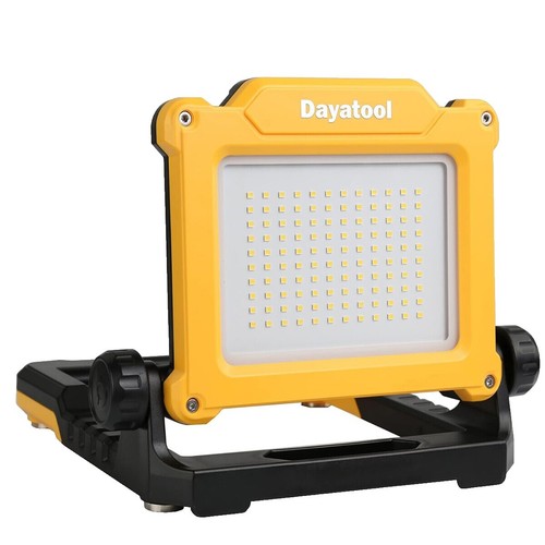 10000LM LED Work Light, Lhotse 80W Portable Flood Light With Socket