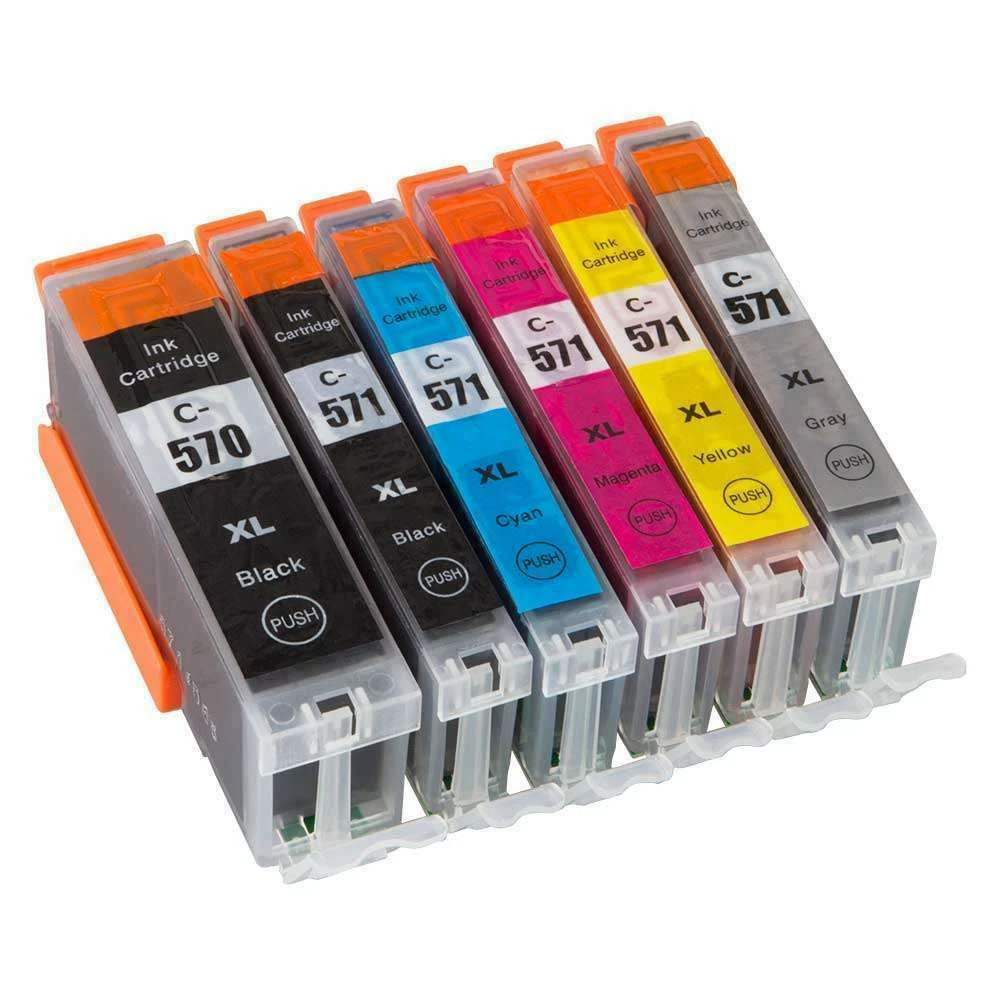 XL Ink Cartridge For Canon 570/571 PIXMA TS5050 TS5051 TS5053 TS5055  Non-OEM LOT