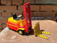 VINTAGE FORKLIFT TOY FRICTION ITES KDN BARUM TIRES METAL PLASTIC CZECH REPUBLIC