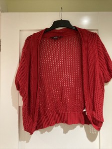 new look red cardigan