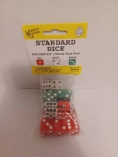Koplow Games Dot Dice Set Red White Green , Pack of 18 *FREE SHIPPING*