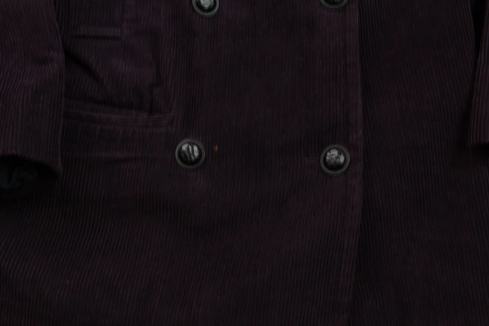 Abrigo chaqueta de pana Utex para mujer abrigo guisante mediano púrpura Foto 4 de 4