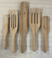 Mad Hungry 5-Piece Multi-Use Bamboo Spurtle Set - Natural
