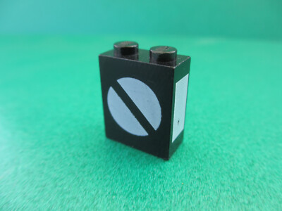 LEGO Stein Brick 3245 bpx1 schwarz bedruckt Weiche 3245bpx1 (110125P1)