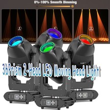 2X200W Dual Head Beam Moving Head Light 400W Electronic Focus 360 Rotation