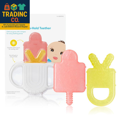 Silicone Teething Toys, 4-In-1 Teether for Babies & Infants, Teething Relief for