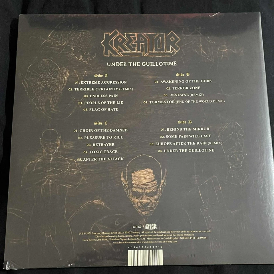Kreator – Under The Guillotine 2LP Grey & Red Splatter Colour Vinyl Import NEW - Image 2 of 4