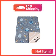 Quilted Pack n Play Sheet Fitted, Breathable Thick Pad for Pack and Play Mattres