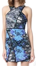 PARKER Tobias Printed Halter Dress S Small