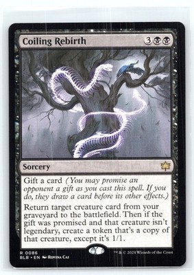 MTG NM Normal Coiling Rebirth 86 R Bloomburrow