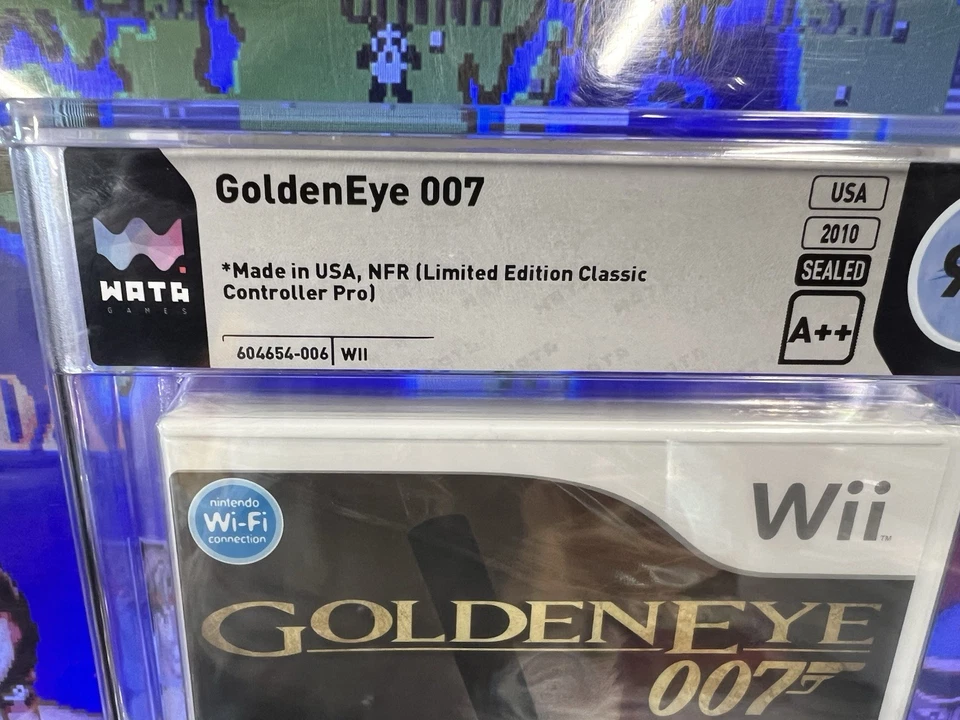 2010 Nintendo Wii GoldenEye 007 NFR Limited Graded WATA 9.6 A++ Sealed BRAND NEW - Image 2 of 4
