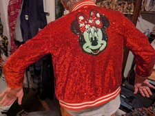 Disney Minnie Mouse Red Sequin Girl's Jacket