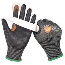 Donfri A9 Cut Resistant Work Gloves for Men, Safety Gloves for Men Touchscree...