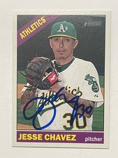Oakland Athletics JESSE CHAVEZ Signed Card