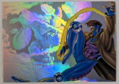 1995 Flair Marvel Annual Gambit vs. Sabretooth Holoblast #12