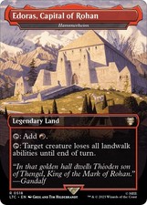 Edoras, Capital of Rohan - Hammerheim (Borderless) - Foil LP MTG Commander: T...