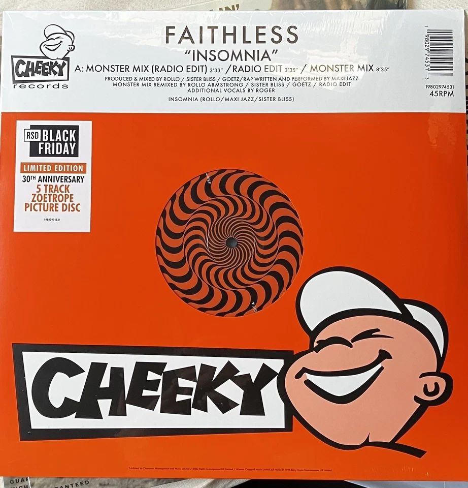 RSD BLACK FRIDAY 2025: FAITHLESS - Insomnia Remix (ltd. 12" EP Vinyl Zoetrope) - Image 3 of 4