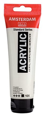 Amsterdam Standard Series Acrylic Tube 120Ml Titanium White 105 (17091