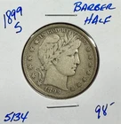 1899-S Barber Half Dollar