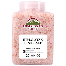 Pink Himalayan Salt Coarse Grain, 5 Lbs Plastic Jar - Pure, Natural, Kosher, Min