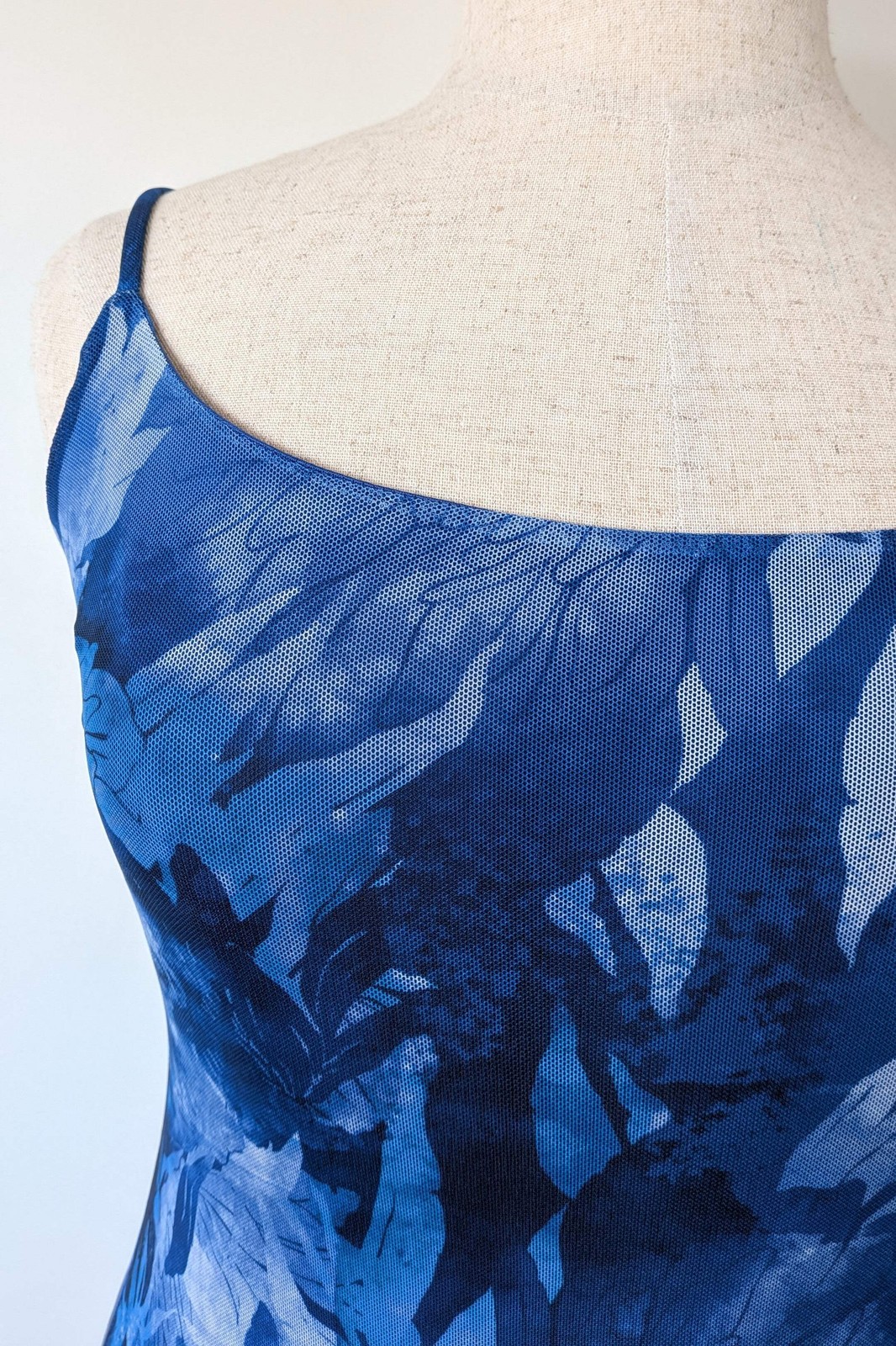 Luck & Trouble Lovesick Recycled Mesh Dress in Blue Sz 16/18 BNWT RRP $70 90s image 4