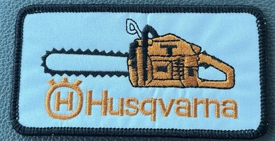 Husqvarna Chainsaw Embroidered Sew-on patch