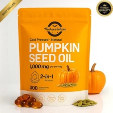 Pumpkin Seed Oil 1000mg with Saw Palmetto 300 Softgels